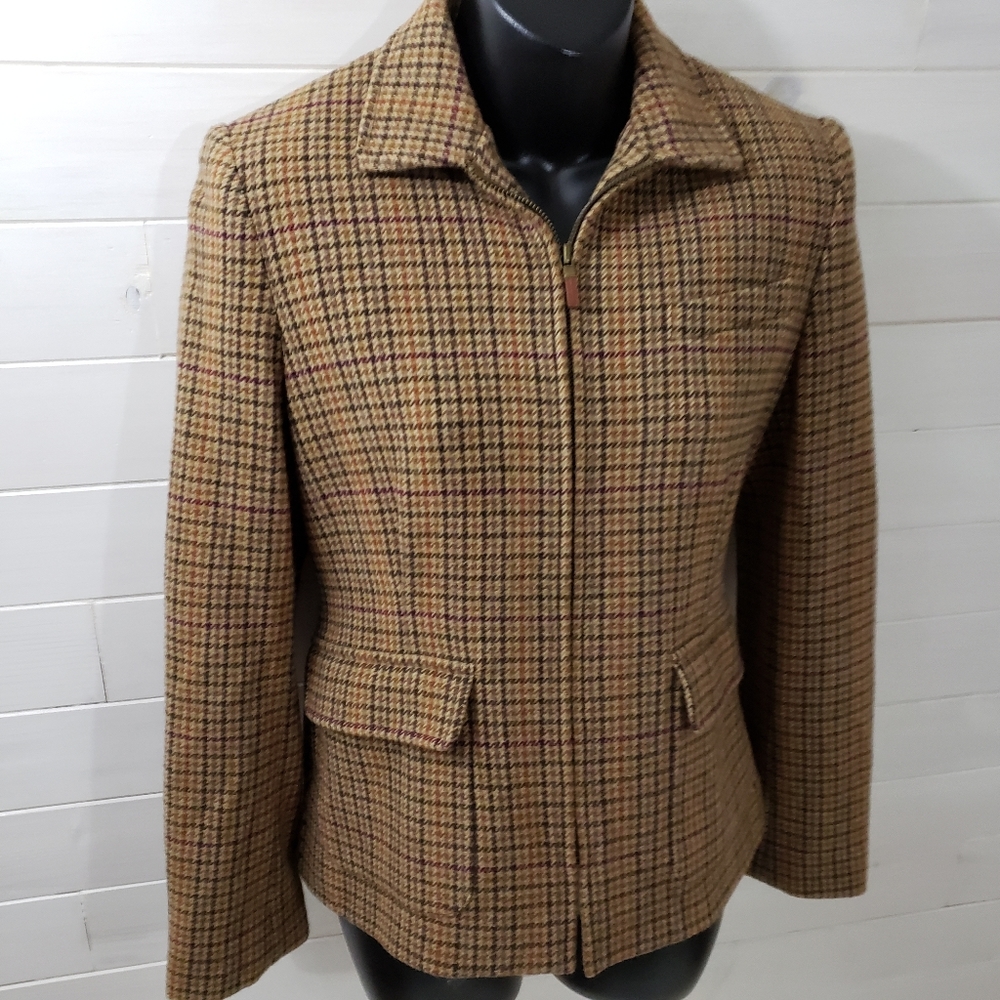 Vintage Ralph Lauren Houndstooth Equestrian blazer
